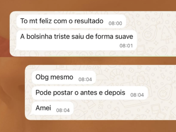 Feedback de paciente da Dra. Fernanda
