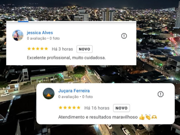Feedback de paciente da Dra. Fernanda