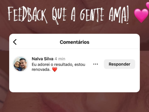 Feedback de paciente da Dra. Fernanda